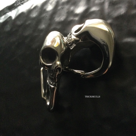 Skull Clip Carabiner Keychain Wallet Chain Hook DIY 316 Stainless Accessory - Picture 4 of 5